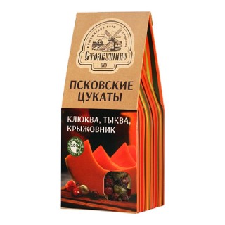 Цукаты ассорти из клюквы, тыквы и крыжовника 120 г.